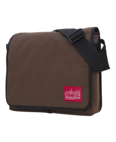 Shop Manhattan Portage Medium Dj Bag In Dark Brown