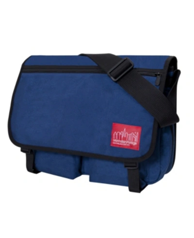 Shop Manhattan Portage Large Europa Deluxe Bag With Back Zipper In Navy