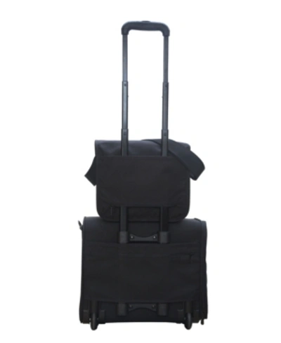 Shop Manhattan Portage Small Europa With Back Zipper And Compartments In Black