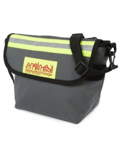 Shop Manhattan Portage College Place Handle Bar Bag With Vinyl Lining In Gray