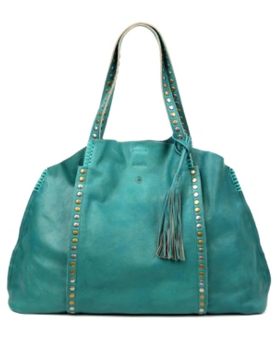 Shop Old Trend Women's Genuine Leather Birch Tote Bag In Aqua