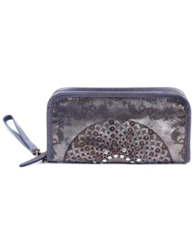 Shop Old Trend Mola Leather Clutch In Silver