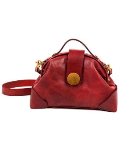 Old Trend Gypsy Soul Leather Crossbody Bag In Burgundy