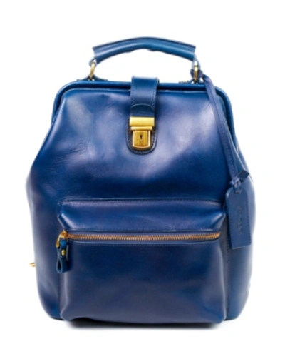 Shop Old Trend Women's Genuine Leather Doctor Backpack In Navy