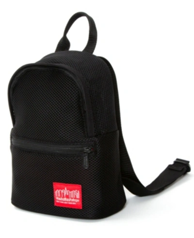 Shop Manhattan Portage Mesh Randall's Island Backpack In Black