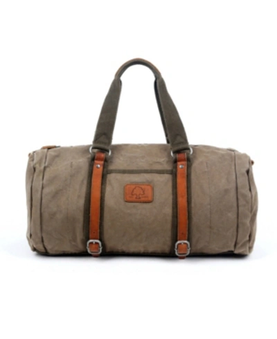 Shop Tsd Brand Forest Canvas Weekender Bag In Olive