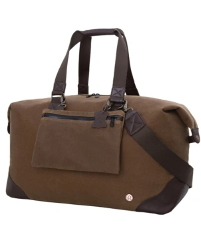 Shop Manhattan Portage Lafayette Waxed Duffel Bag In Tan