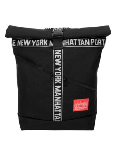 Shop Manhattan Portage Emblem Roll-n Backpack In Black