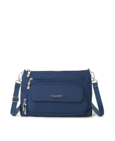 Shop Baggallini Women's Original Rfid Everyday Crossbody Bag In Blue