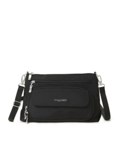 Shop Baggallini Women's Original Rfid Everyday Crossbody Bag In Black