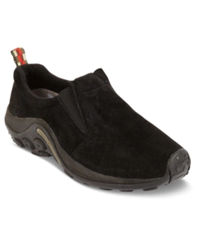 Shop Merrell Jungle Suede Moc Slip-on Shoes Men's Shoes In Black Suede