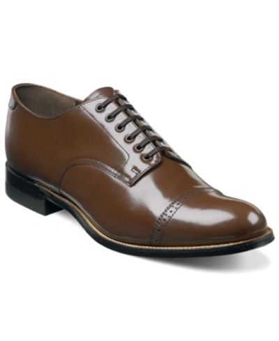 Shop Stacy Adams Men's Madison Cap Toe Oxford In Brown