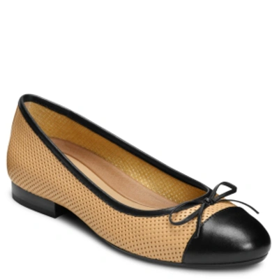 Shop Aerosoles Outrun Flats Women's Shoes In Bone Combo