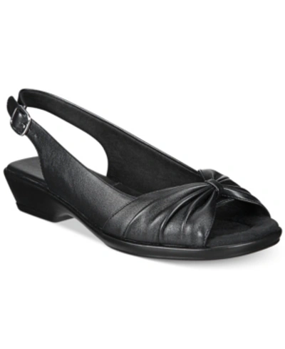 Shop Easy Street Fantasia Sandals In Black