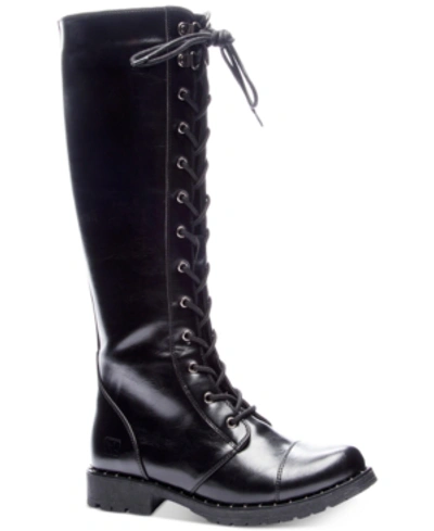Shop Dirty Laundry Roset Tall Lug Sole Combat Boots Women's Shoes In Black