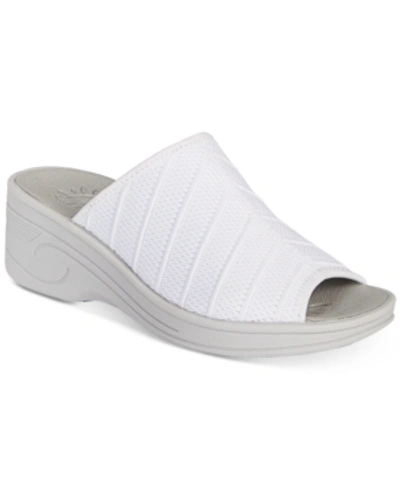Shop Easy Street Solite Airy Slide Sandals In White