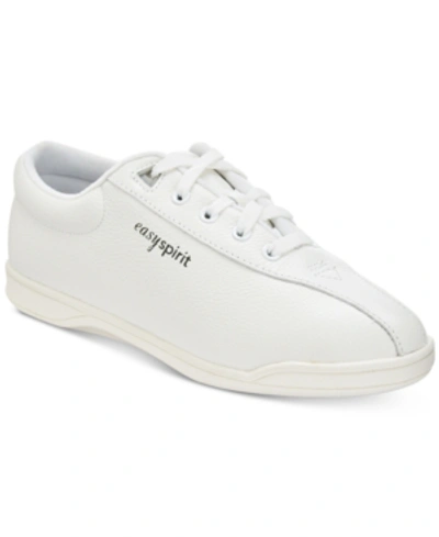 Shop Easy Spirit Women's Ap Casual Lace-up Walking Sneakers In White Leather