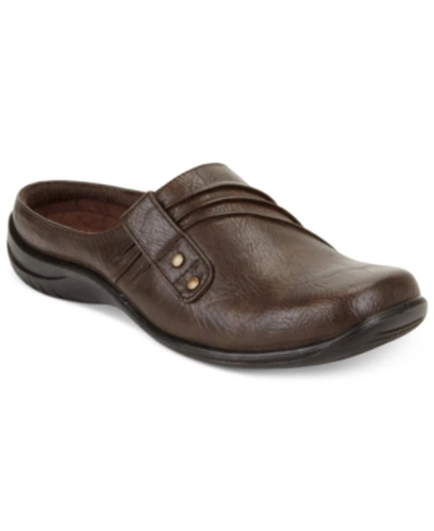 Shop Easy Street Holly Comfort Mules In Brown