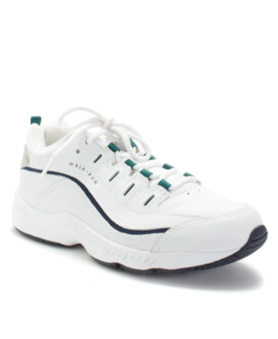 Shop Easy Spirit Women's Romy Round Toe Casual Lace Up Walking Shoes In White