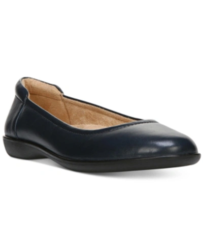 Shop Naturalizer Flexy Slip-on Flats Women's Shoes In Classic Navy