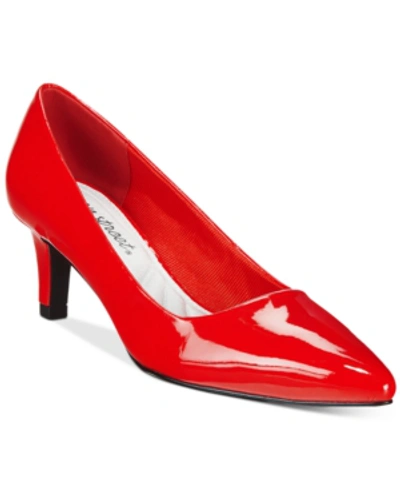 Shop Easy Street Pointe Pumps In Red