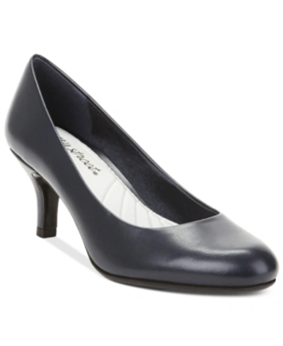 Shop Easy Street Passion Pumps In New Navy