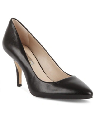 Shop Inc International Concepts Women's Zitah Pointed Toe Pumps, Created For Macy's In Black Leather