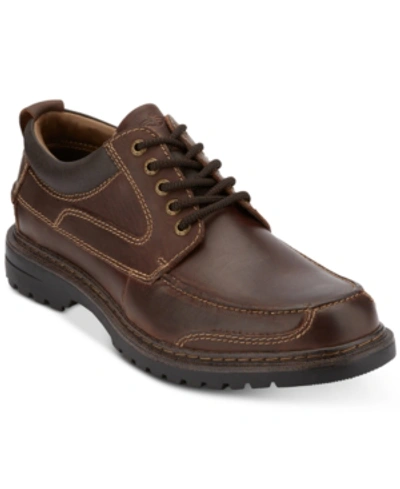 Shop Dockers Men's Overton Moc-toe Leather Oxfords In Red Brown