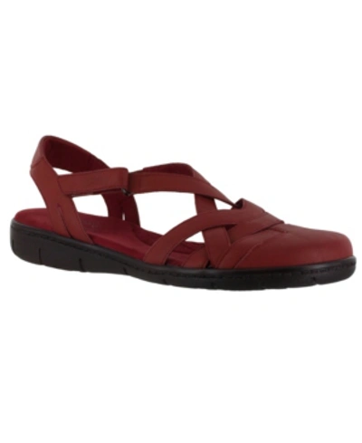 Shop Easy Street Garrett Flats In Red