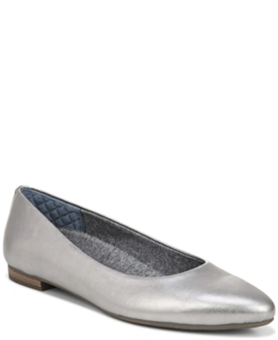 Shop Dr. Scholl's Women's Aston Flats Women's Shoes In Silver