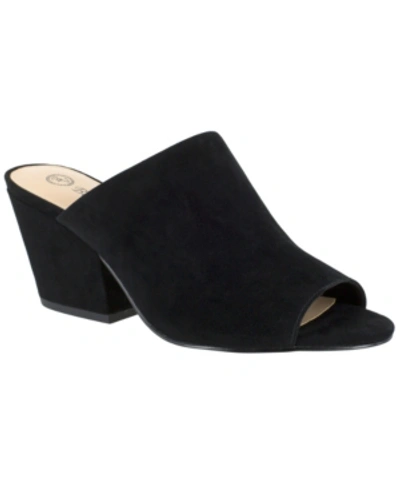 Shop Bella Vita Kathy Mules Women's Shoes In Black Suede