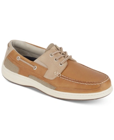 Shop Dockers Men's Beacon Leather Casual Boat Shoe With Neverwet In Tan