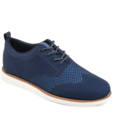 Shop Vance Co. Men's Ezra Knit Dress Shoe Men's Shoes In Blue