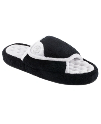 Shop Isotoner Signature Isotoner Women's Microterry Pillowstep Slide Slipper, Online Only In Black