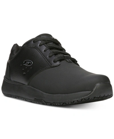Shop Dr. Scholl's Men's Intrepid Oil & Slip Resistant Sneakers In Black