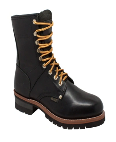 Shop Adtec Men's 9" Logger Boot Men's Shoes In Black