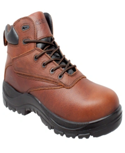 Shop Adtec Men's 7" Water Resistant Composite Safety Toe Boot Men's Shoes In Brown