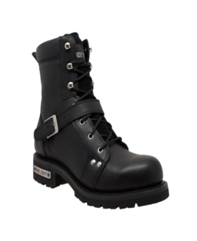 Shop Adtec Men's 8" Zipper Lace Boot In Black
