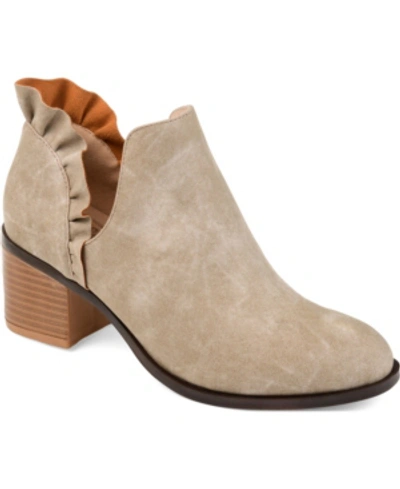 Journee Collection Collection Women's Tru Comfort Foam Lennie Bootie In Stone