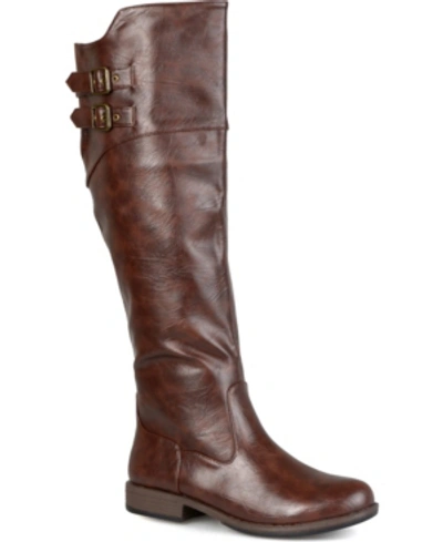 Shop Journee Collection Women's Wide Calf Tori Boots In Brown