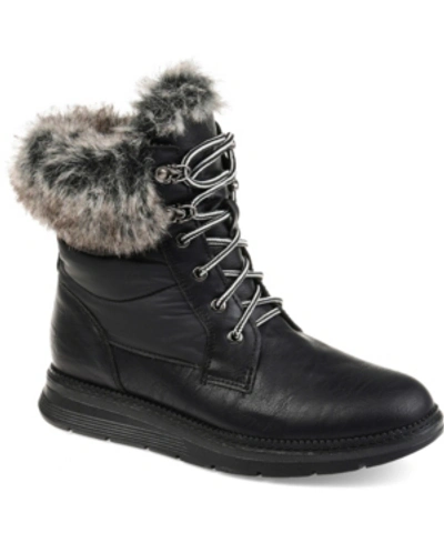 Shop Journee Collection Women's Flurry Snow Boot In Black