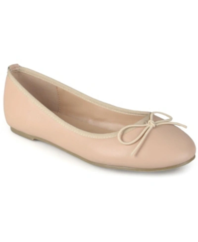 Journee Collection Collection Women's Vika Flat In Blush