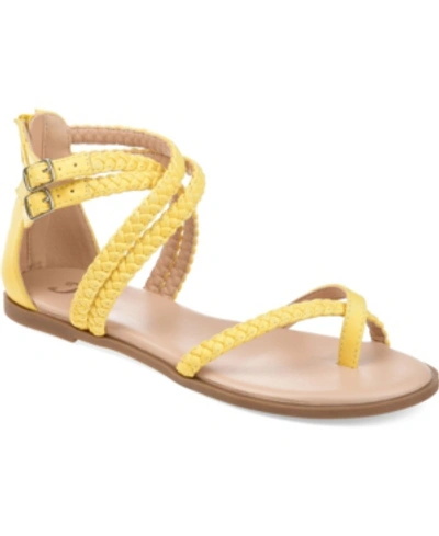Shop Journee Collection Women's Imogen Sandals Women's Shoes In Yellow