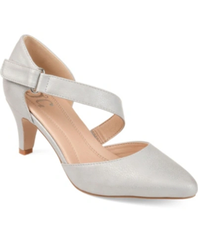 Journee Collection Collection Women's Tru Comfort Foam Wide Width Tillis Pump In Silver