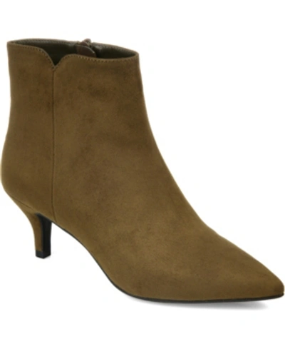 Journee Collection Journee Isobel Bootie In Olive