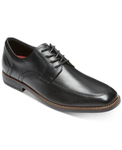 Shop Rockport Men's Slayter Apron Toe Shoes In Black