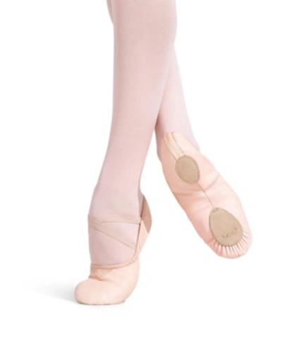 Shop Capezio Little Girls Leather Cobra Ballet Shoe In Pink