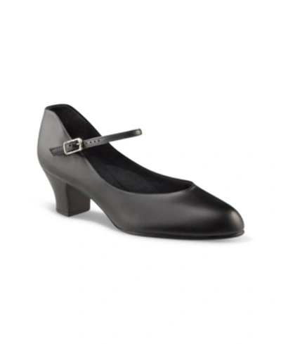 Shop Capezio Little Girls Jr. Footlight Character Shoe In Black