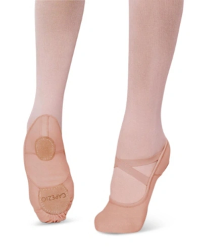 Shop Capezio Little Girls Hanami Ballet Shoe In Brown