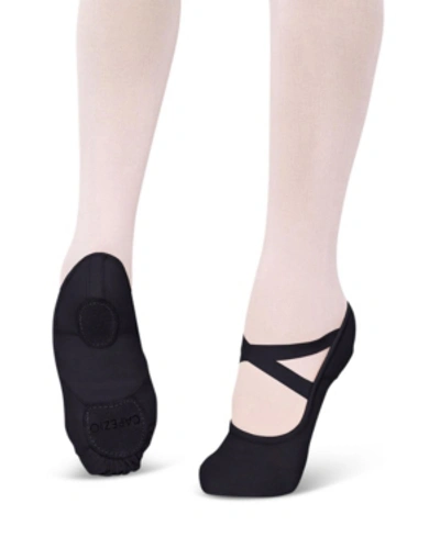 Shop Capezio Little Girls Hanami Ballet Shoe In Black